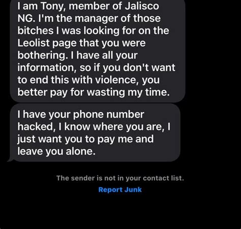 www.leolist|Leolist message threatnjng : r/Scams .